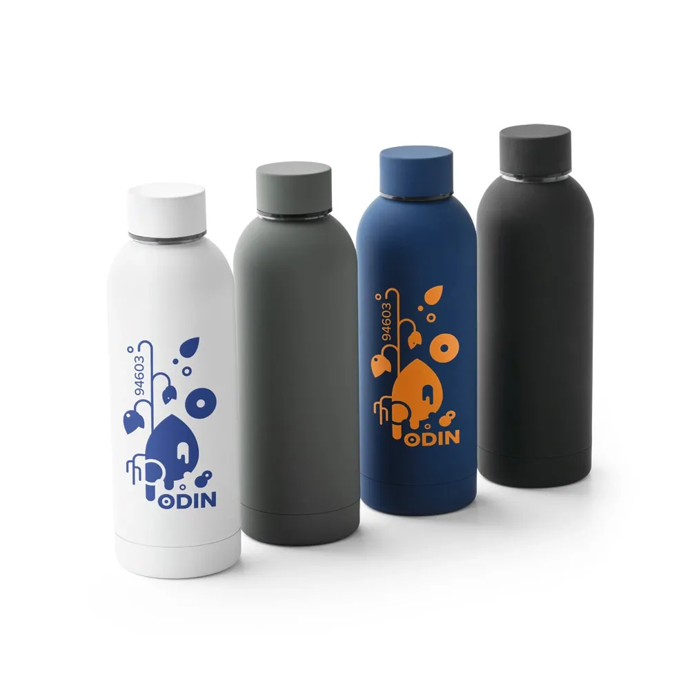 ODIN. Garrafa térmica em aço inox 36% reciclado de parede dupla isolada a vácuo (550 mL)