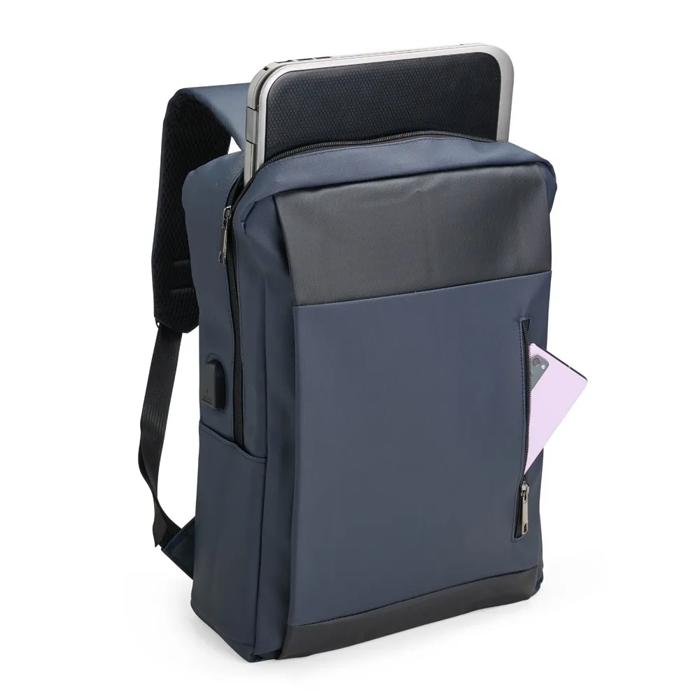 Mochila PU Impermeável Antifurto 22L