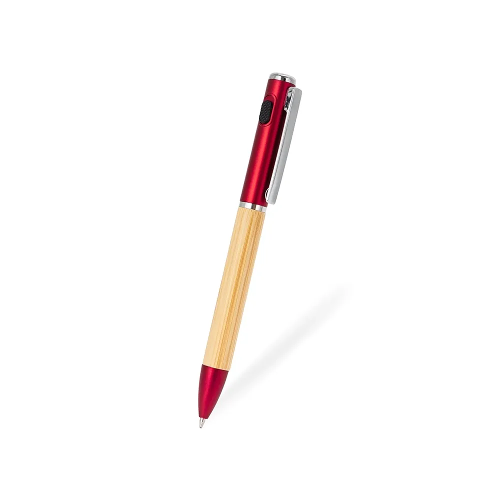 Caneta Bambu com Lanterna