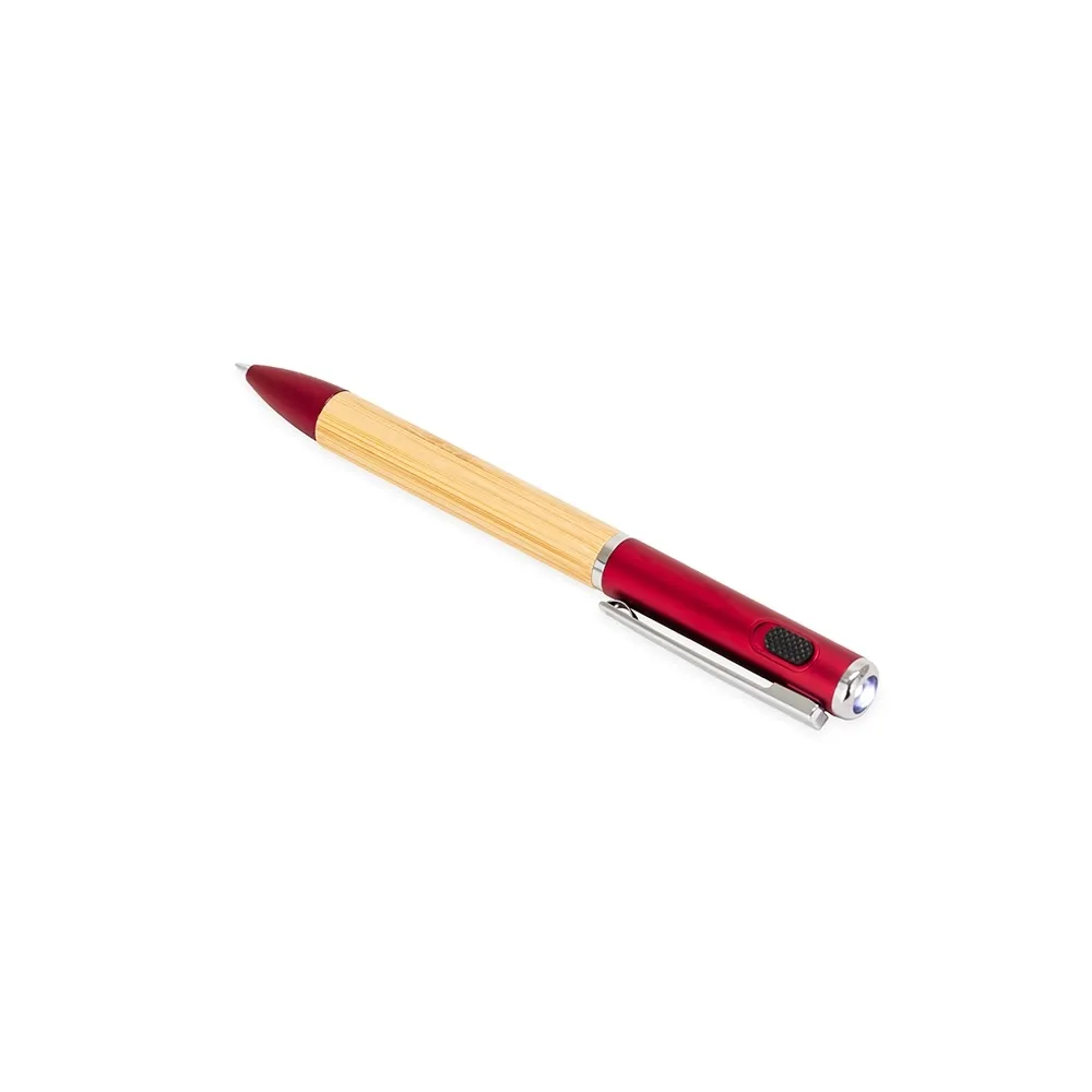 Caneta Bambu com Lanterna