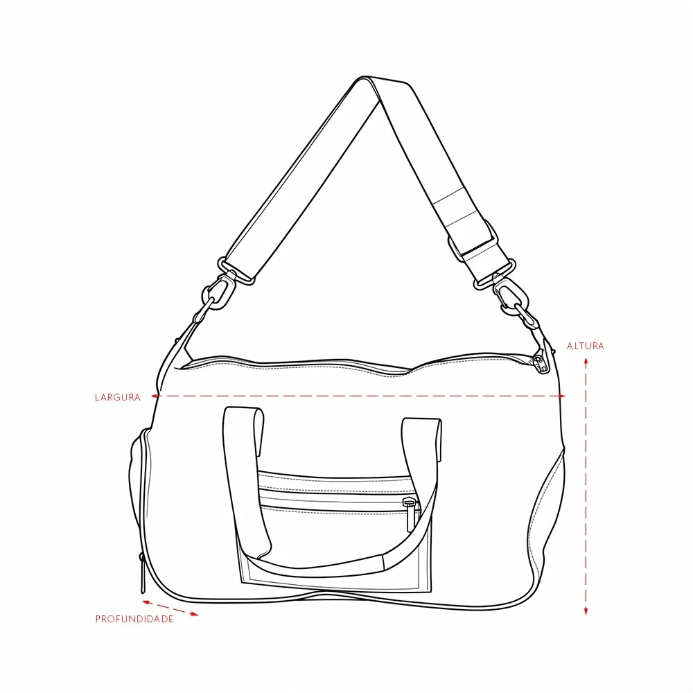 Bolsa Couro Sintético 26L