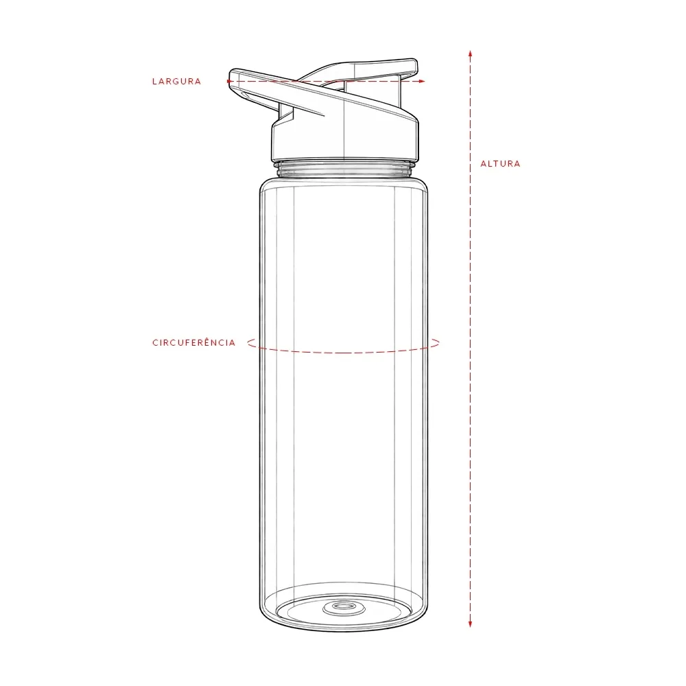 Squeeze Plástico 850ml