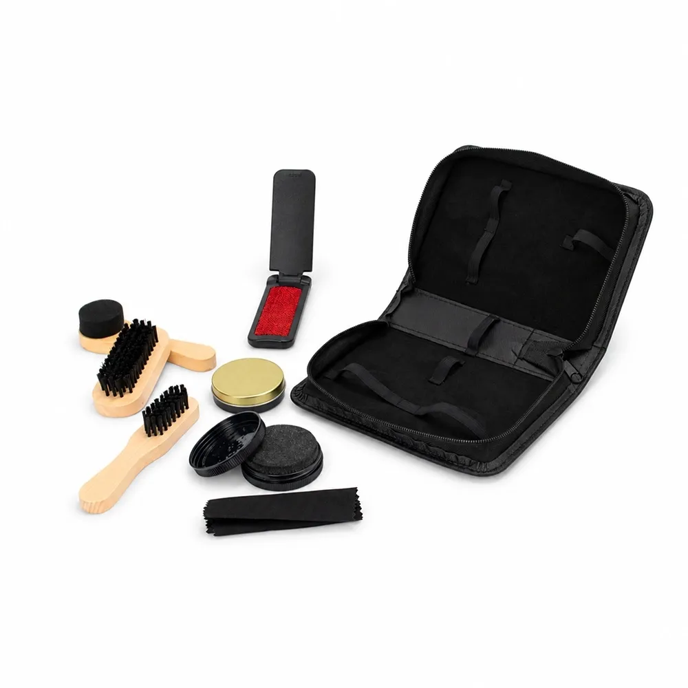 Kit Limpeza Sapatos 7 Peças