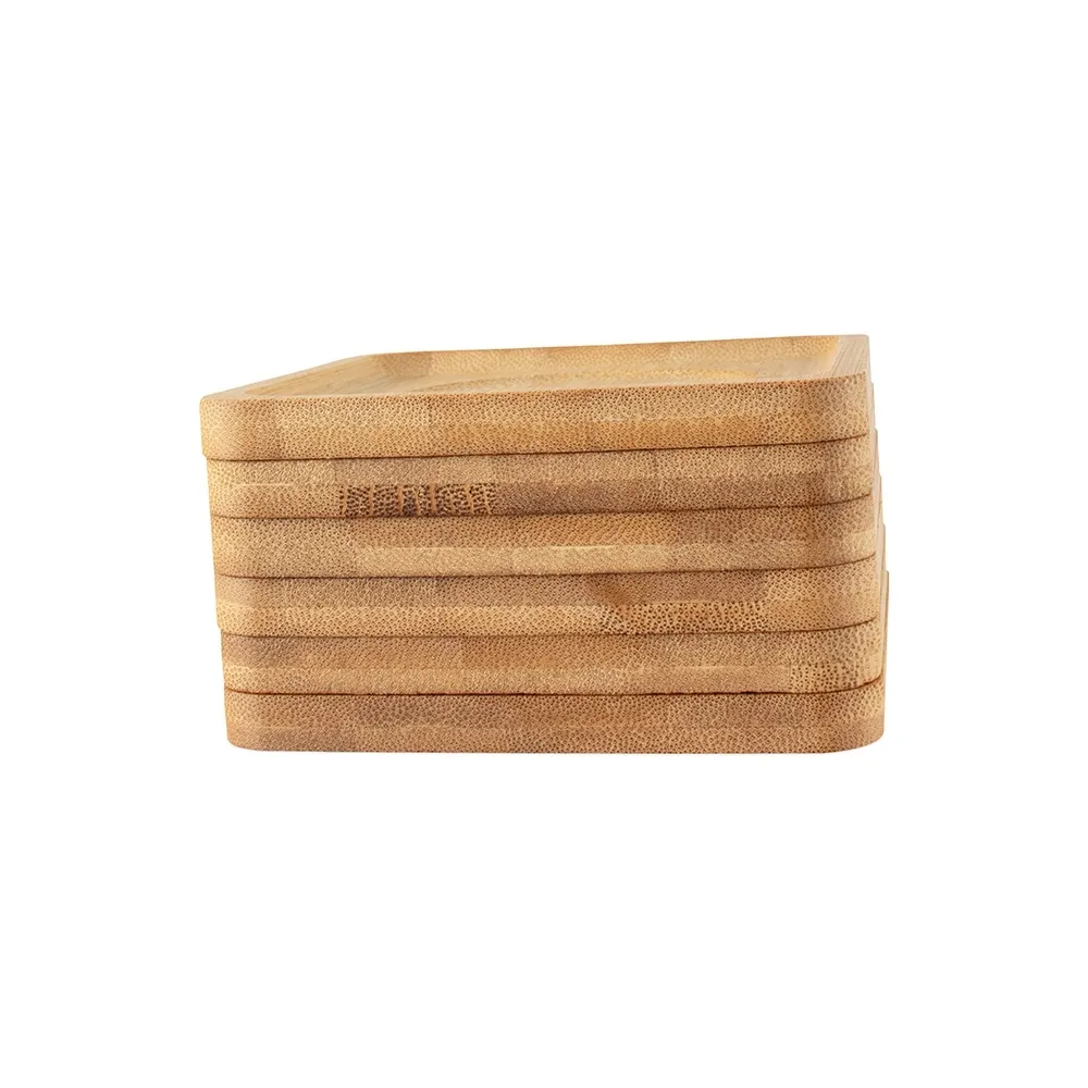 Kit Porta-Copos Bambu 6 Peças