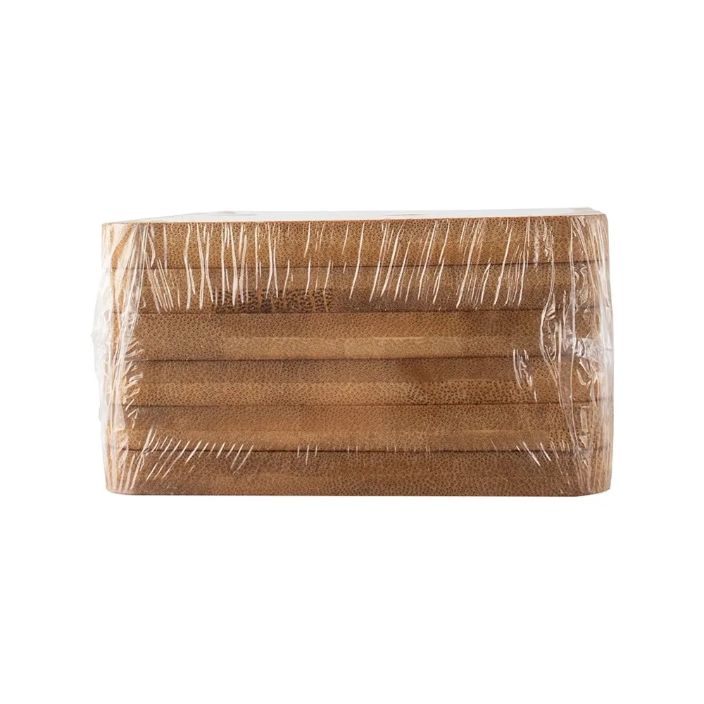 Kit Porta-Copos Bambu 6 Peças