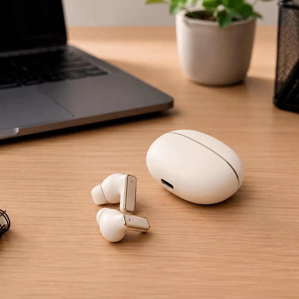 Fone de Ouvido Bluetooth com Case Carregador