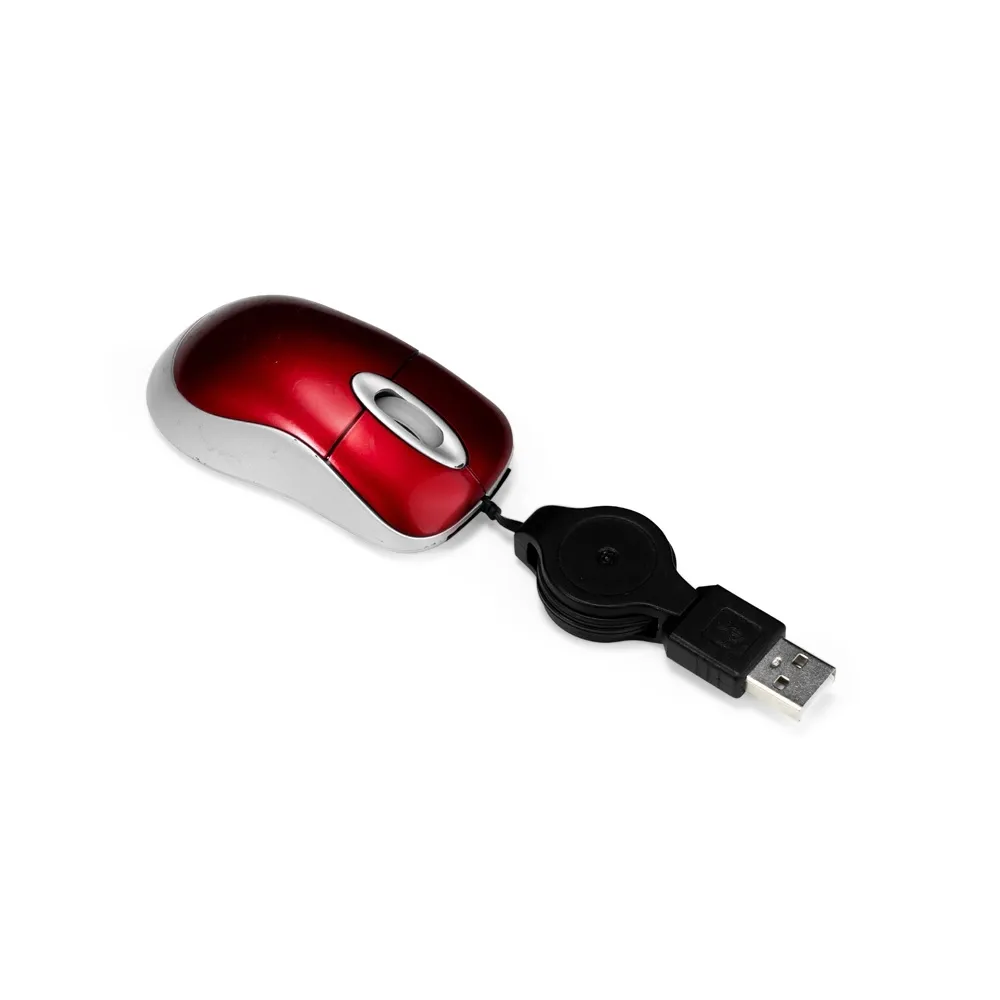 Mini-Mouse com Fio Retrátil