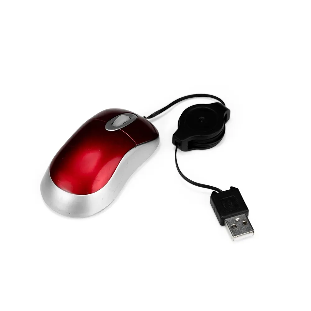 Mini-Mouse com Fio Retrátil