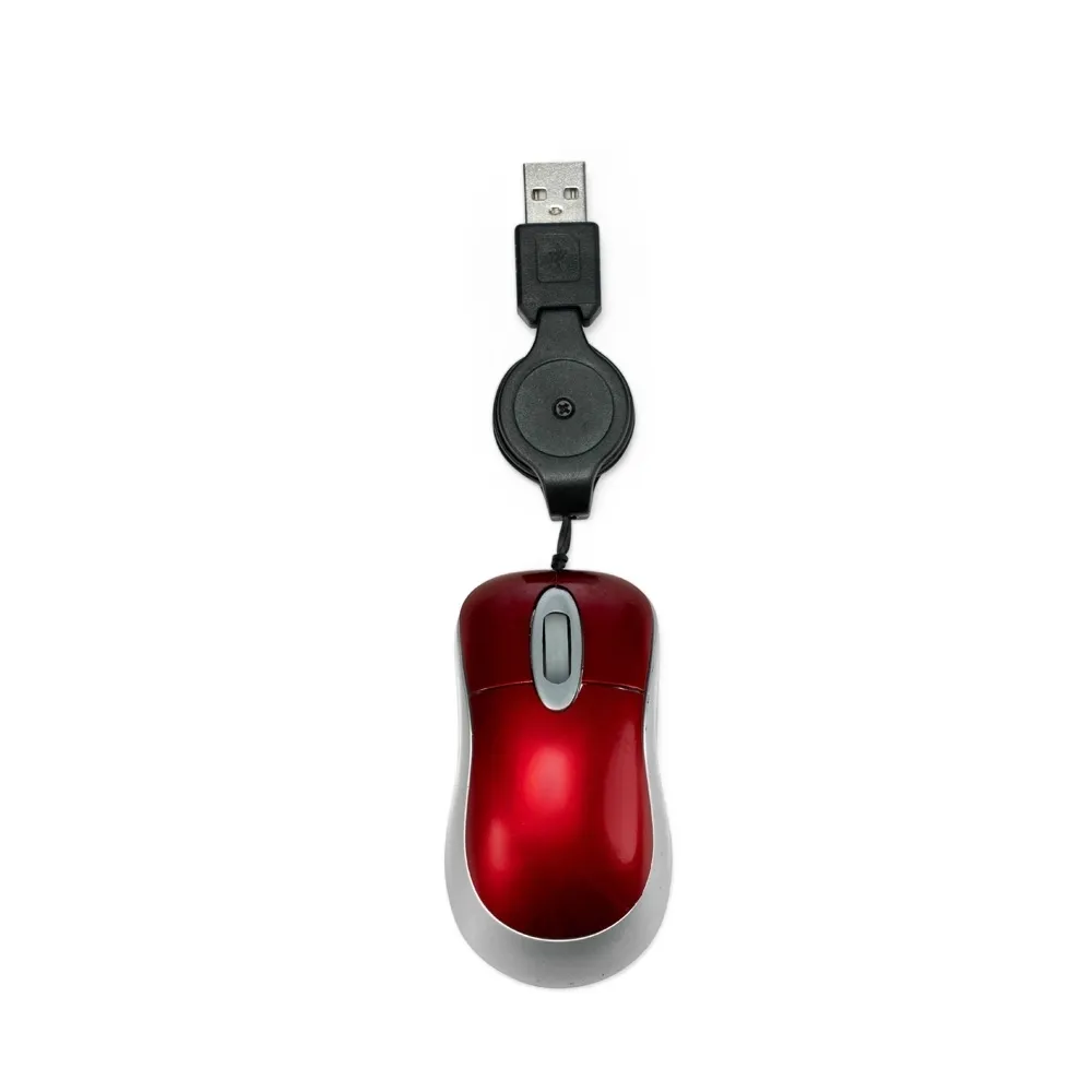Mini-Mouse com Fio Retrátil