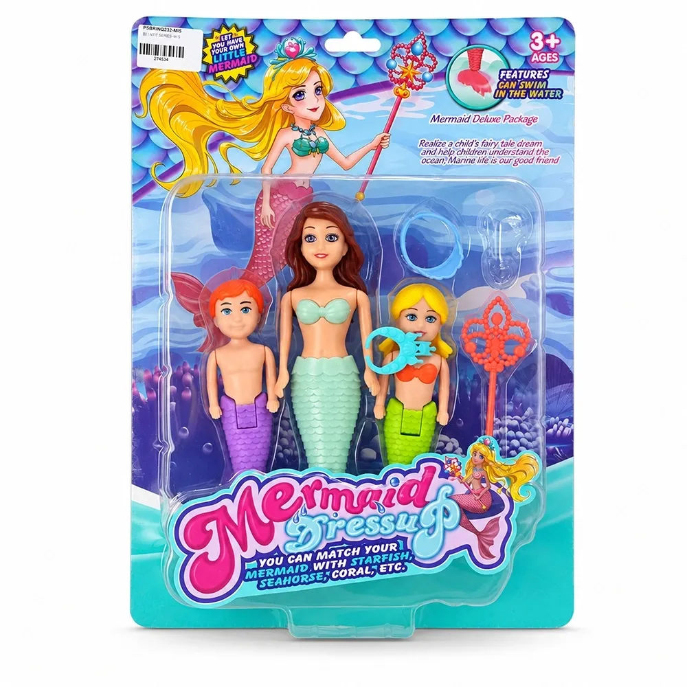 Kit Bonecas Sereia 3 Peças-P$BRINQ232