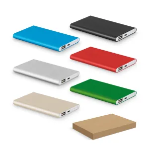 COULOMB 4 0. Bateria portátil slim em alumínio 4 000 mAh