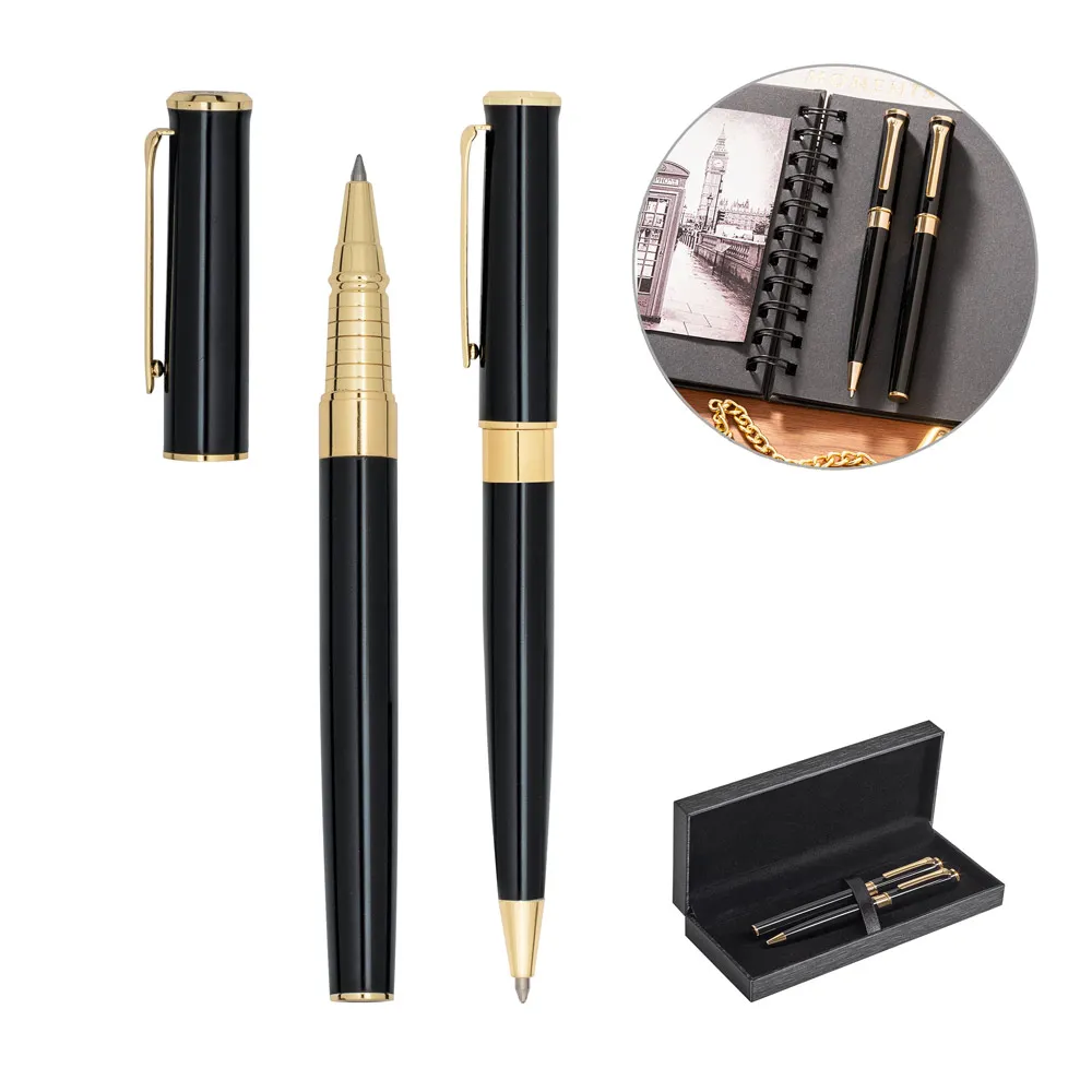 Conjunto de Caneta Roller e Esferográfica