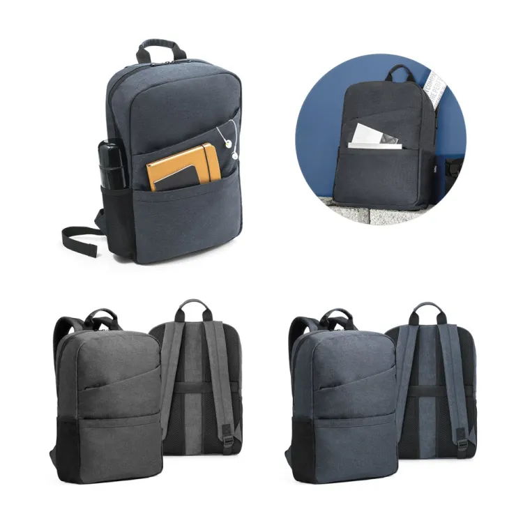 REPURPOSE BACKPACK. Mochila para notebook 15 6  em poliéster reciclado 600D de alta densidade