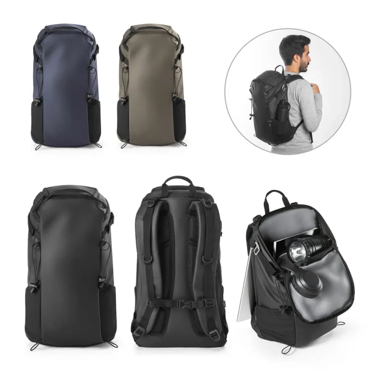 ALASCA. Mochila Hiking (14") com revestimento à prova de água em 600D poliéster reciclado e 210D poliéster reciclado (18 L)
