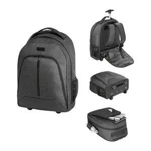 EINDHOVEN. Mochila trolley para notebook 156 em 600D de alta densidade e poliéster 600D impermeável