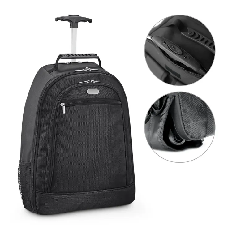 NOTE. Mochila trolley para notebook 15 6   em 1680D e 300D com 2 rodas 24 L