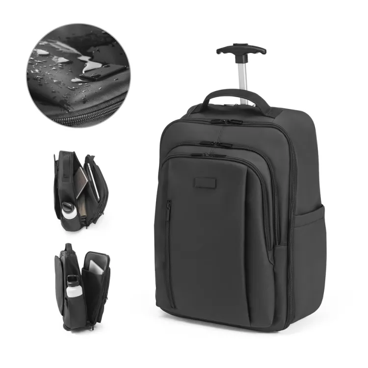 SEVILLE. Mochila trolley em 900D com revestimento resistente à água, com bolso para 17 3  28 L