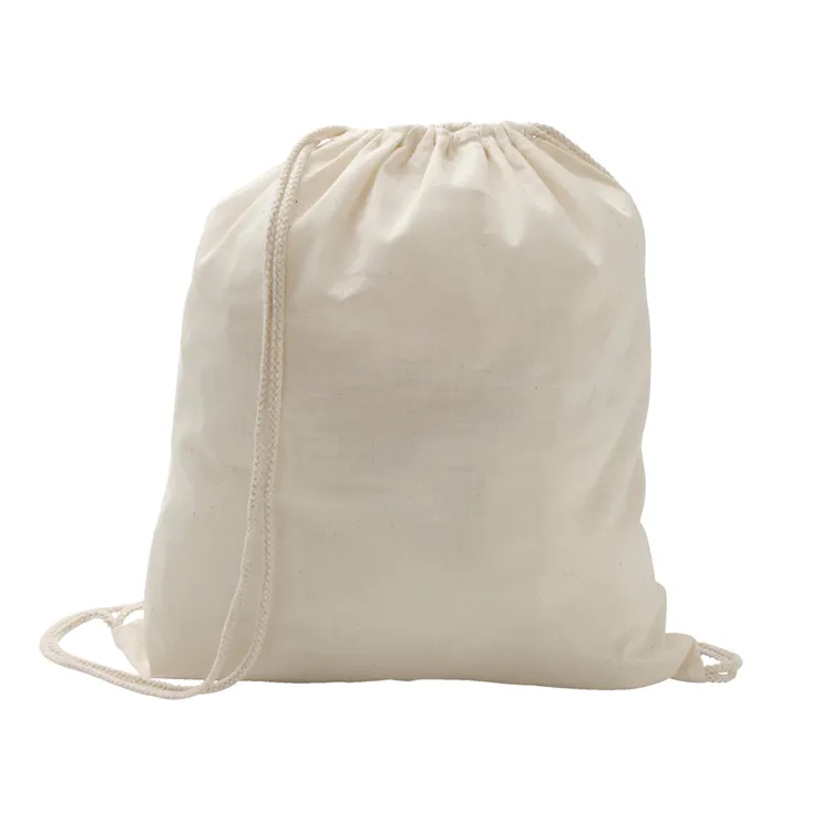 HANOVER. Sacola tipo mochila 100% algodão (100 g/m²)