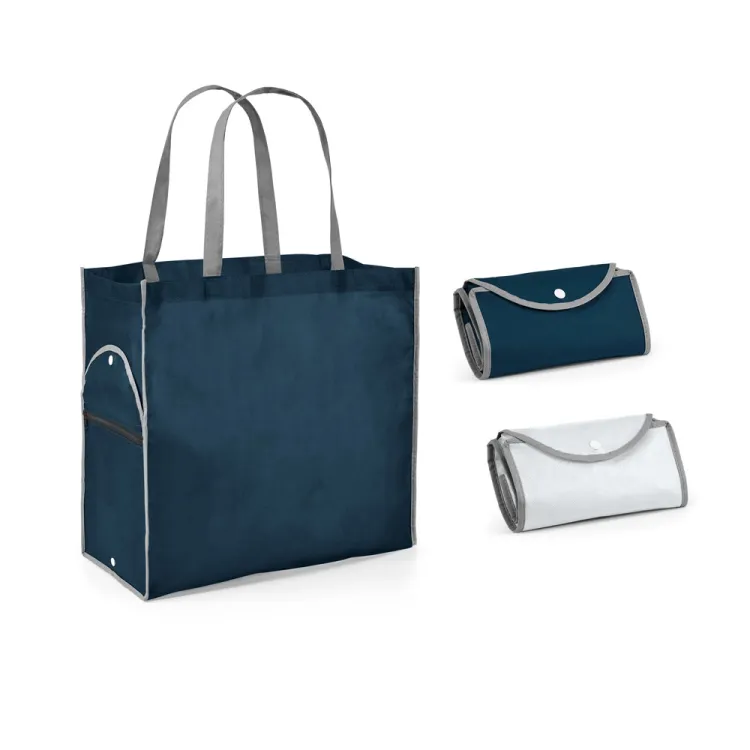 PERTINA. Sacola dobrável em non-woven (80 g/m²) com alças