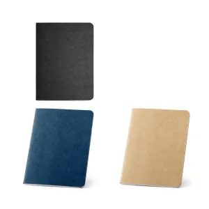 BULFINCH. Caderno B7 em cartão kraft reciclado com páginas lisas