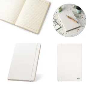 MONDRIAN. Caderno A5 em 100% rPET com tratamento antibacteriano com páginas pautadas