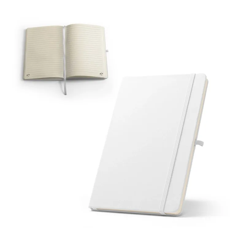 ANNE SUB. Caderno A5 de capa dura em poliéster 100% reciclado 300D ideal para personalização em sublimação