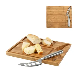 Miniatura de imagem do produto Tábua de queijos em bambu com faca MALVIA