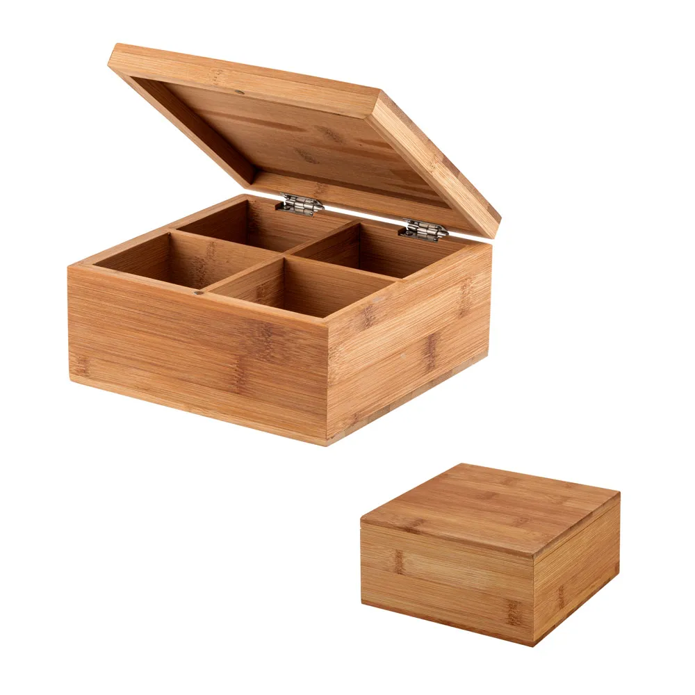 Caixa de chás em bambu HIBISCUS