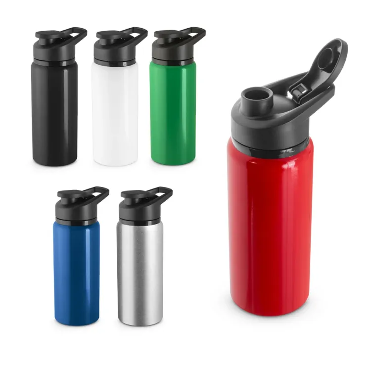 SHAWN. Squeeze esportiva em alumínio 100% reciclado com parede simples 660 mL