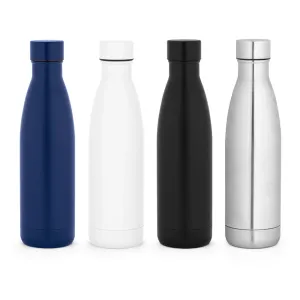 RE-BUFFON L. Garrafa em aço inox 90% reciclado de parede dupla térmica, isolada a vácuo e acabamento mate 810 mL