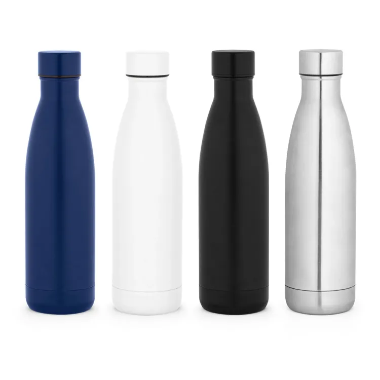 RE-BUFFON L. Garrafa térmica em aço inox 90% reciclado de parede dupla isolada a vácuo, com acabamento mate (810 mL)