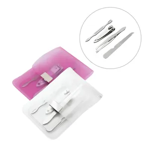 LOPEZ. Kit de manicure de 4 peças para manicure em bolsa de PVC