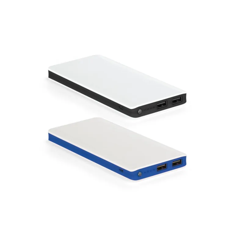 LUMINA X. Bateria portátil em ABS com LED e capacidade de 10 000 mAh