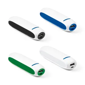 BOOLE 1 5. Bateria portátil em ABS e bateria de lítio com capacidade de 1 500 mAh