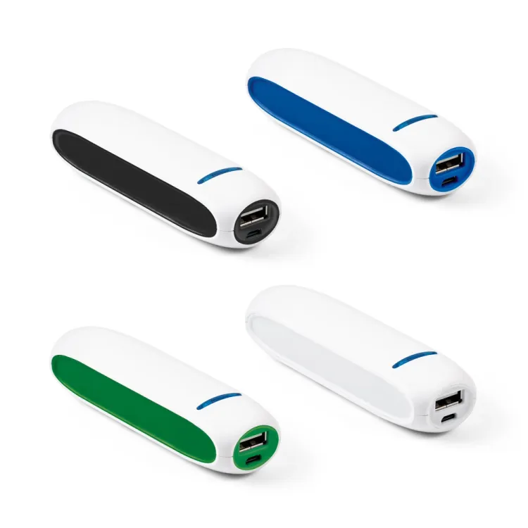 BOOLE 1 5. Bateria portátil em ABS e bateria de lítio com capacidade de 1 500 mAh