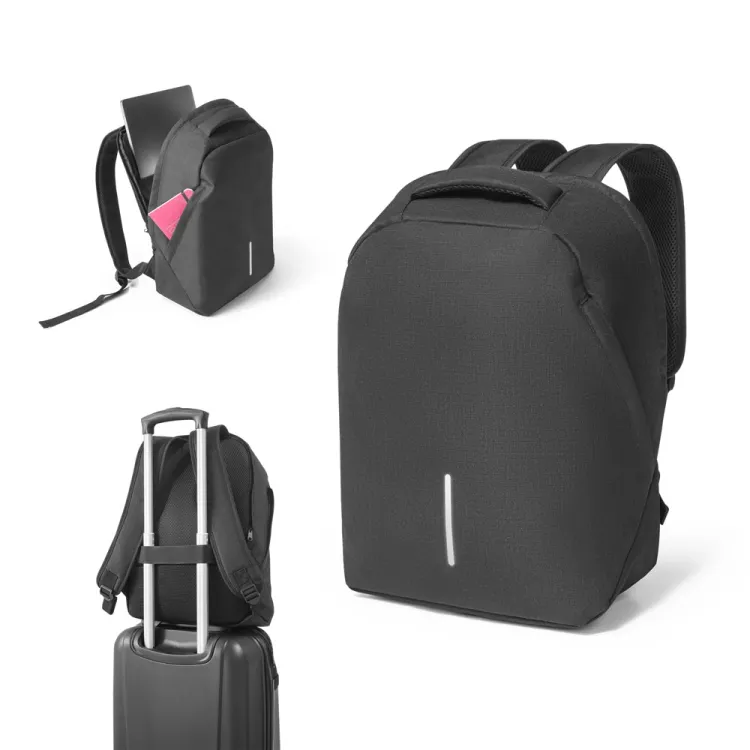 AUCKLAND. Mochila com sistema antiroubo para notebook em 600D e ripstop 156"