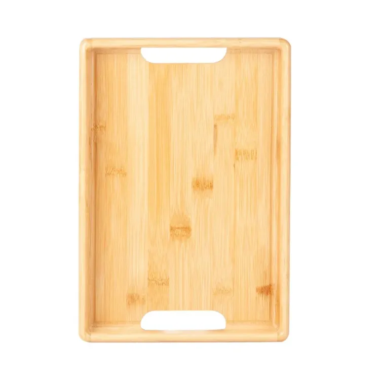 BANDEJA EM BAMBU PARA SERVIR - 32X22X3CM