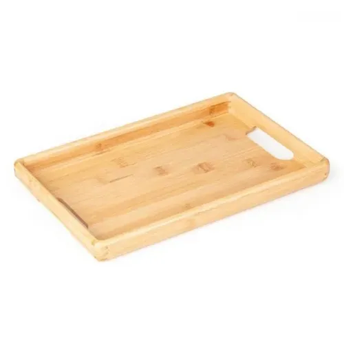 BANDEJA EM BAMBU PARA SERVIR - 32X22X3CM