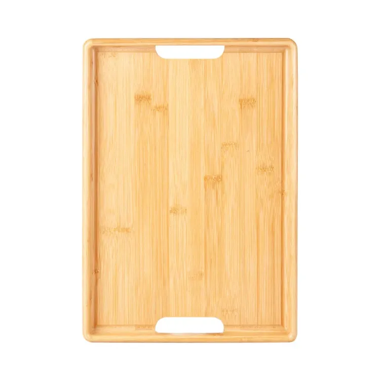 BANDEJA EM BAMBU PARA SERVIR - 40X28X3CM