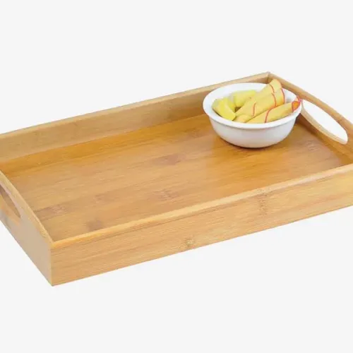 BANDEJA PARA SERVIR EM BAMBU - 35 CM