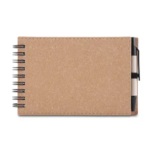 Mini Caderno de anotações com caneta