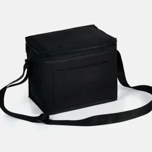 BOLSA TÉRMICA PRETA - 4L - 20X15X16CM - NÃO IMPERMEÁVEL