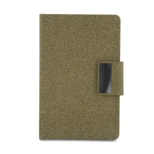 Caderno em PU e fibra de café ou chá