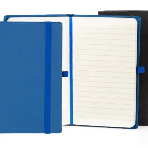 CADERNETA C/ PAUTA AZUL - 14X21 CM