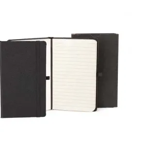 CADERNETA C/ PAUTA PRETO - 9,5X15,5 CM