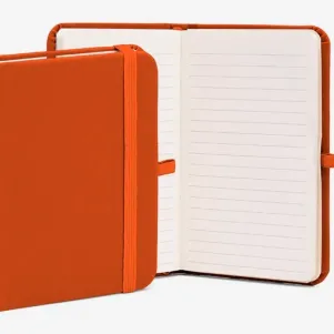 CADERNETA PARA ANOTAÇÕES 15X9 CM - LARANJA - 80 FOLHAS