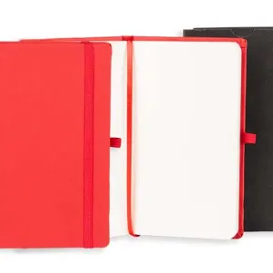 CADERNETA S/ PAUTA VERMELHO - 12,2X17 CM