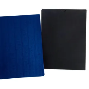 CADERNO PAUTADO COM WIRE-O - AZUL - 23,5X18CM - 100 FLS