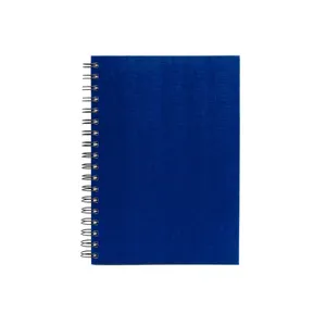 CADERNO PAUTADO COM WIRE-O - AZUL - 23,5X18CM - 100 FLS