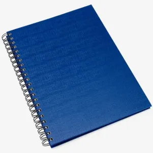CADERNO PAUTADO COM WIRE-O - AZUL - 29X21,5CM - 100 FLS